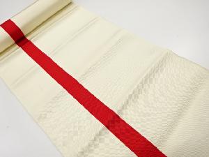 アンティーク　本場筑前博多　縞模様織り出し　八寸帯地反物